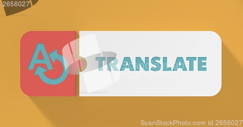 Image of Translate Concept in Flat Design.