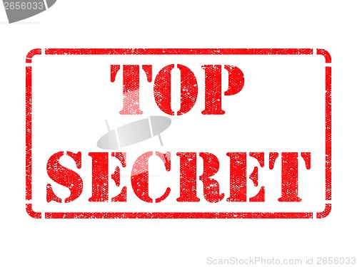 Image of Top Secret -  Red Rubber Stamp.