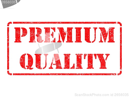 Image of Premium Quality -  Red Rubber Stamp.
