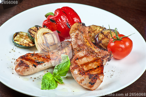 Image of meat with vegetable