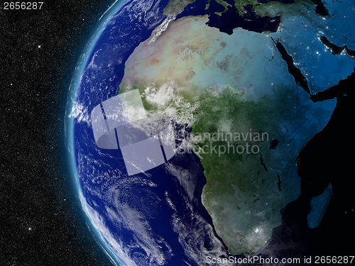 Image of Africa from space