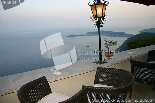 Image of Bar with a view high above the sea