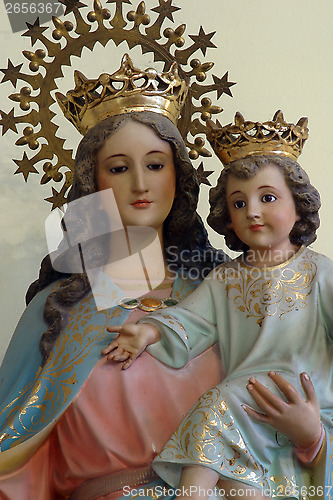 Image of Blessed Virgin Mary with baby Jesus