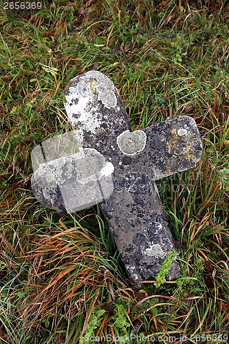 Image of Stone cemetery cross