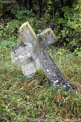 Image of Stone cemetery cross