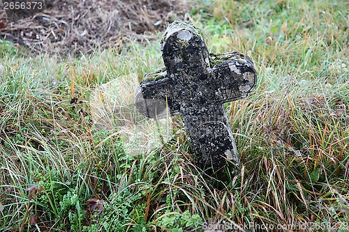 Image of Stone cemetery cross