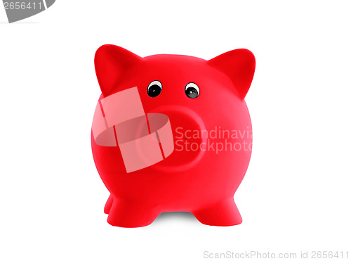 Image of Unique pink ceramic piggy bank