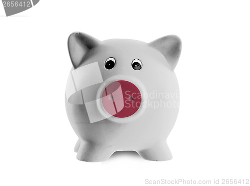 Image of Unique pink ceramic piggy bank