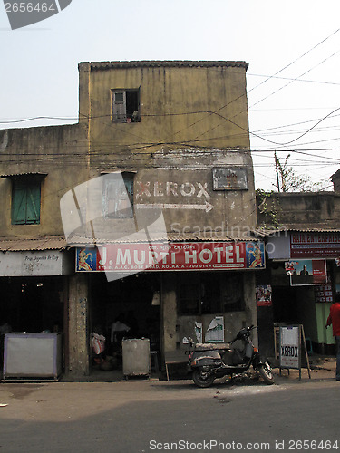 Image of Streets of Kolkata. J. Murti Hotel