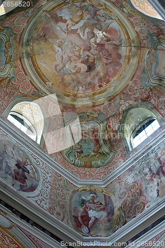 Image of Fresco paintings in the old church