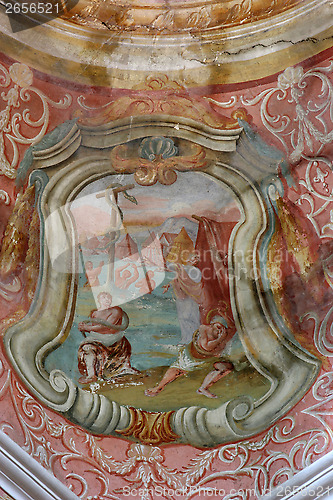 Image of Fresco paintings in the old church