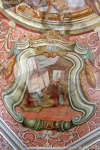 Image of Fresco paintings in the old church