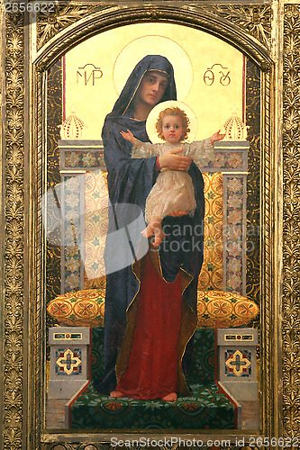 Image of Blessed Virgin Mary with baby Jesus