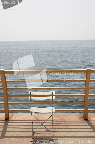 Image of Chair facing the sea