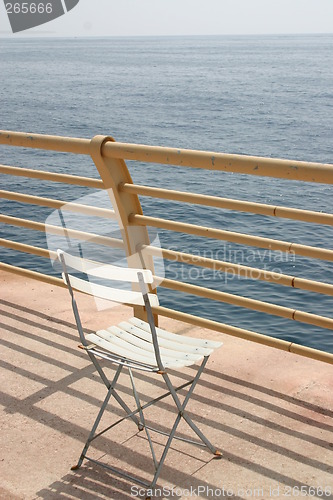 Image of Chair facing the sea