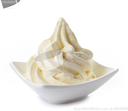 Image of white ice cream