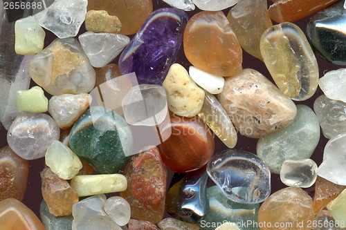Image of color gemstones background