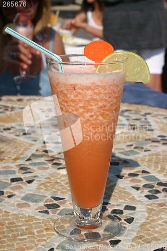 Image of Taste of summer, fruit drink on the French Riviera