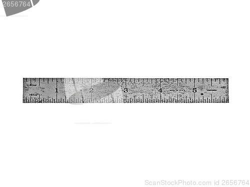 Image of vintage steel ruler