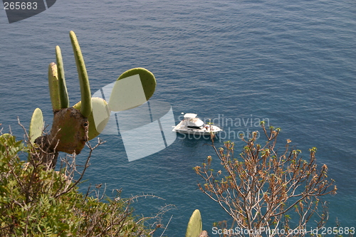 Image of Little yacht on the French Riviera