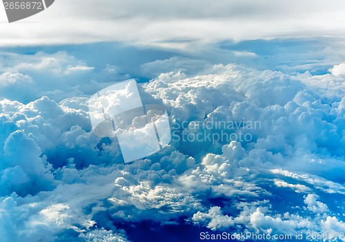 Image of blue sky and clouds