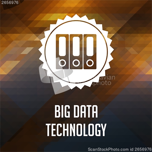 Image of Big Data Technology on Triangle Background.