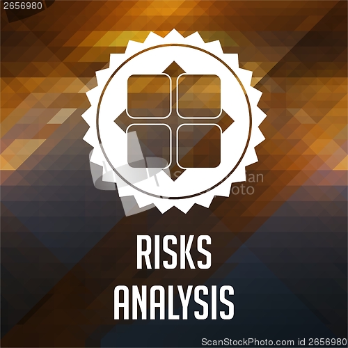 Image of Risk Analysis Concept on Triangle Background.