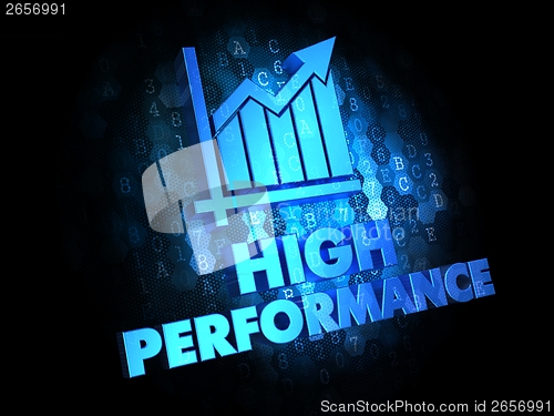 Image of High Performance Concept on Digital Background.