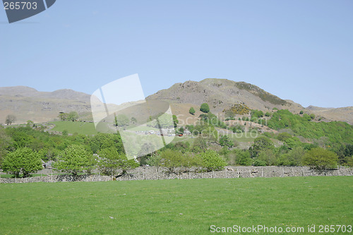 Image of rural scene and blue sky