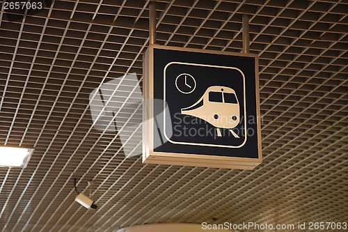 Image of Train sign