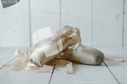 Image of Posed Pointe Shoes in Natural Light 