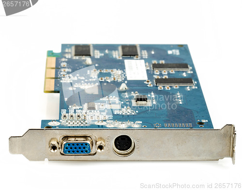 Image of VGA computer graphic card isolated