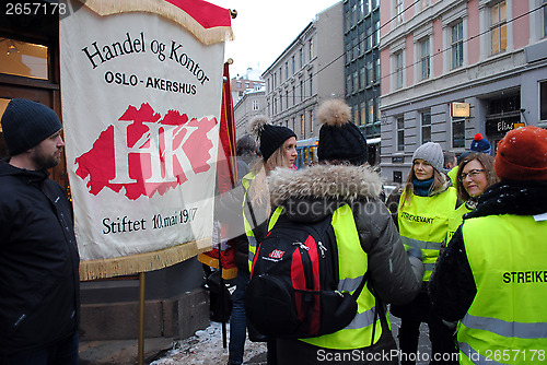 Image of Handel og Kontor strike rally