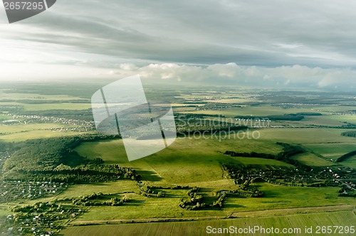 Image of View of town or village seen from above