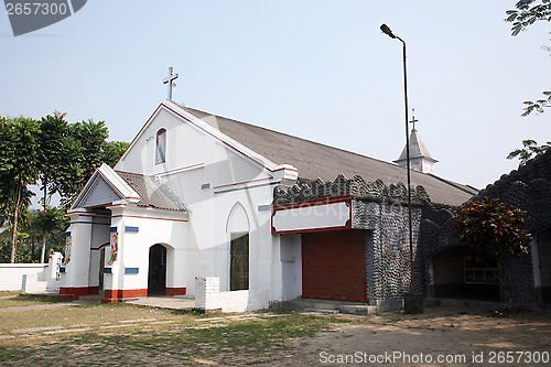 Image of Catholic Church in Basanti, West Bengal, India