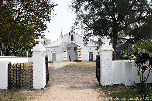 Image of Catholic Church in Basanti, West Bengal, India