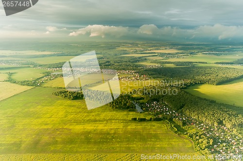 Image of View of town or village seen from above