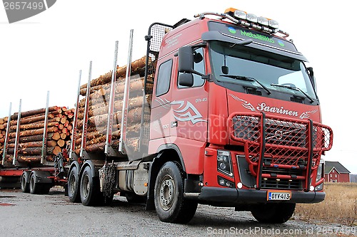 Image of Volvo FH Timber Truck with Full Load