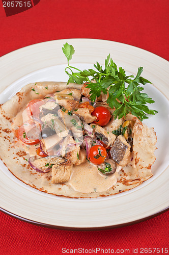 Image of pled fish pancake