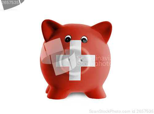 Image of Unique pink ceramic piggy bank