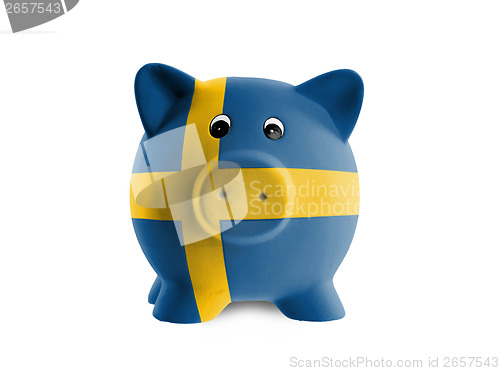 Image of Unique pink ceramic piggy bank