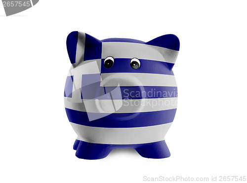 Image of Unique pink ceramic piggy bank