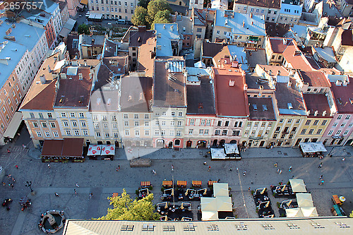 Image of view to the house-tops of Lvov city