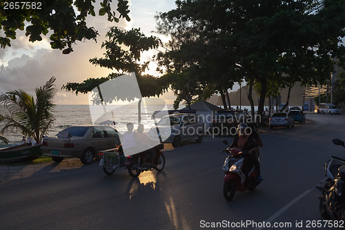 Image of Patong - MAY 01: Thai womans riding on motorcycles 