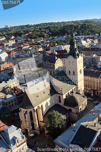 Image of view to the house-tops of Lvov city