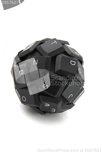 Image of black keyboard sphere