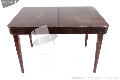 Image of old dark table