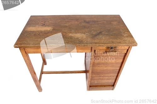 Image of old work table