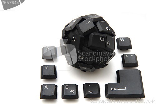Image of black keyboard sphere