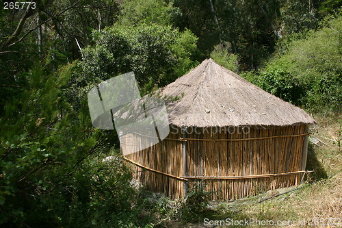 Image of Tipi of straw